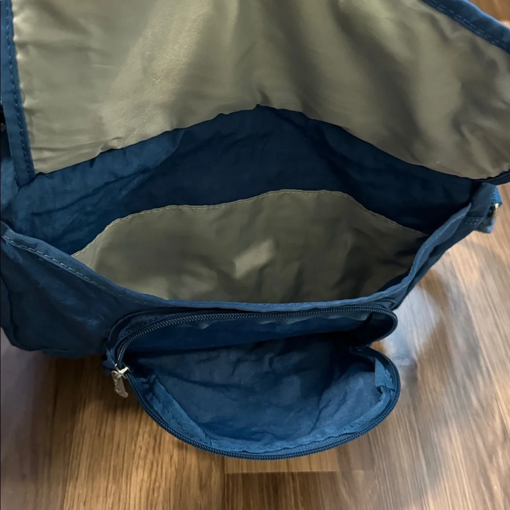 Kipling Gracy Teal Blue Lots of POCKETS Shoulder Crossbody Bag